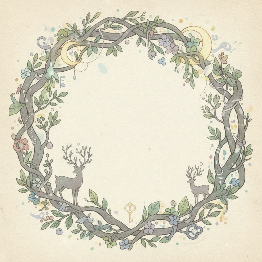 Ghibli-style decorative element for i 333.