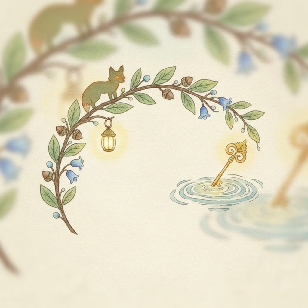 Ghibli-style decorative element for i 300.