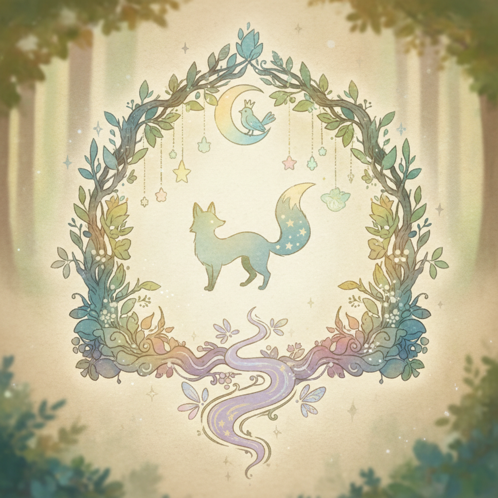 Ghibli-style decorative element for i 243.