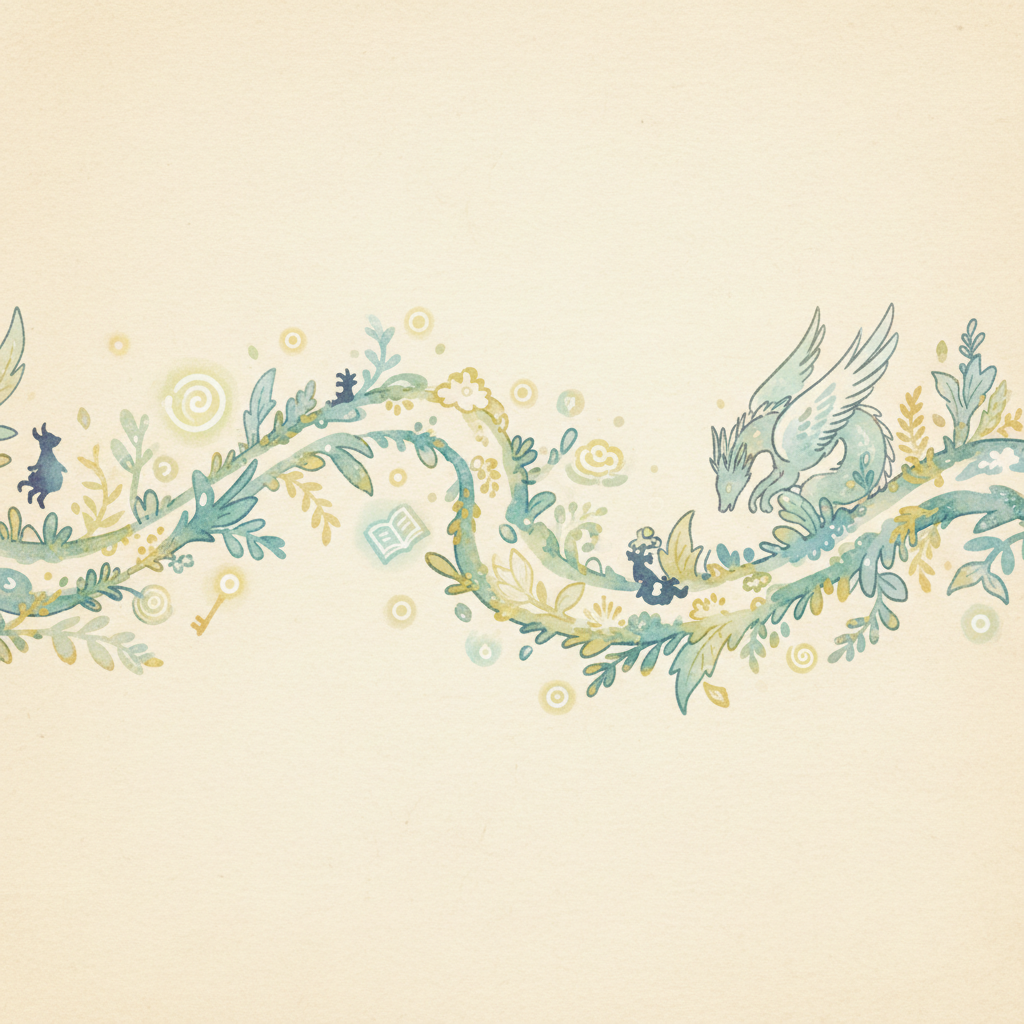 Ghibli-style decorative element for i 371.