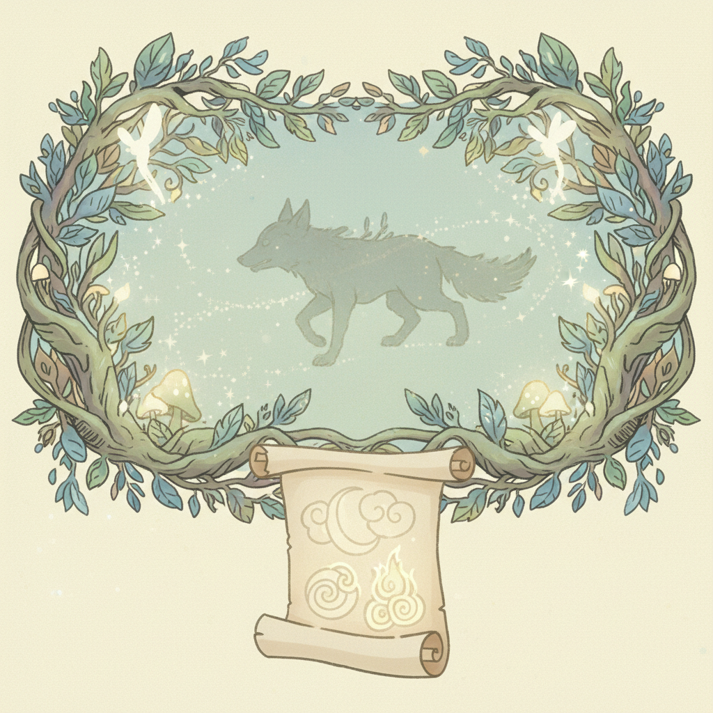 Ghibli-style decorative element for i 327.