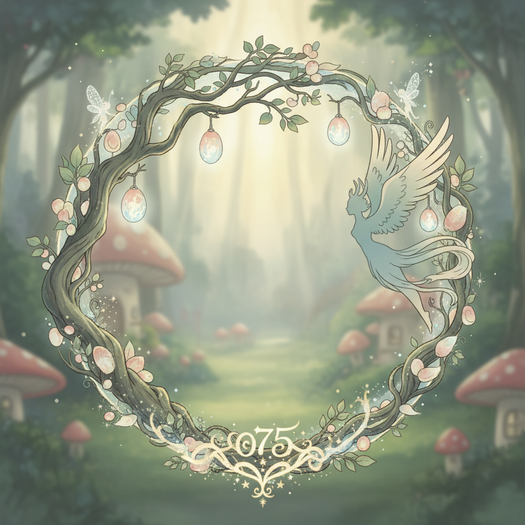 Ghibli-style decorative element for i 343.