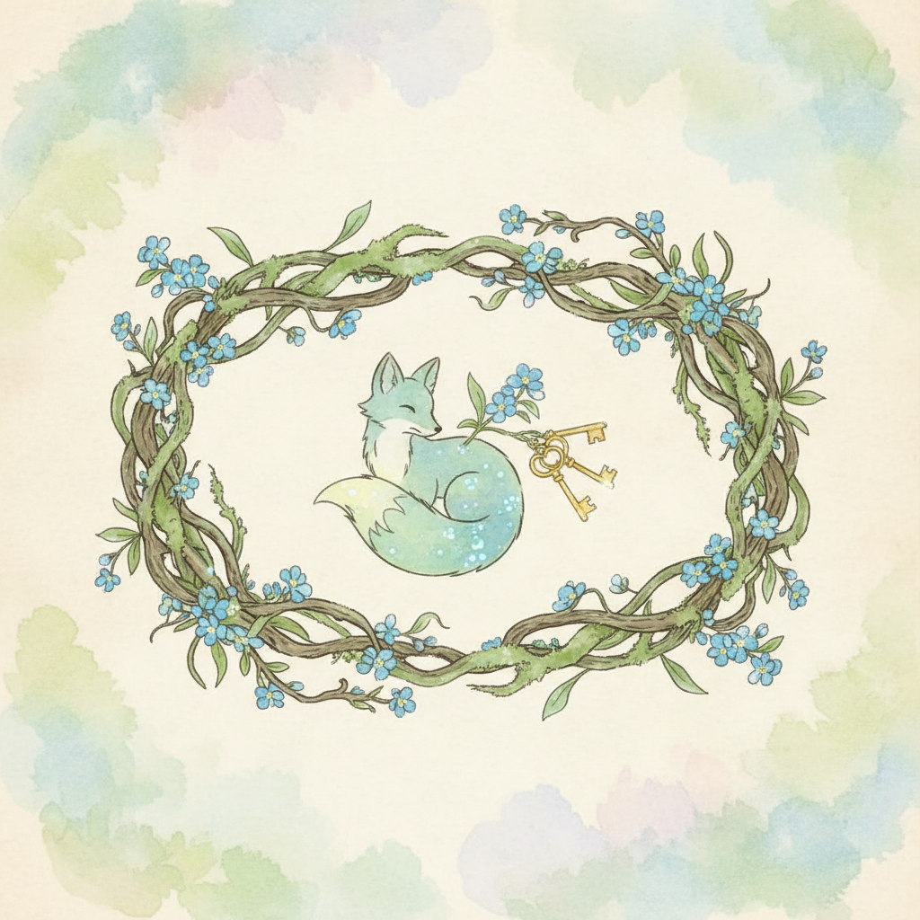 Ghibli-style decorative element for i 402.