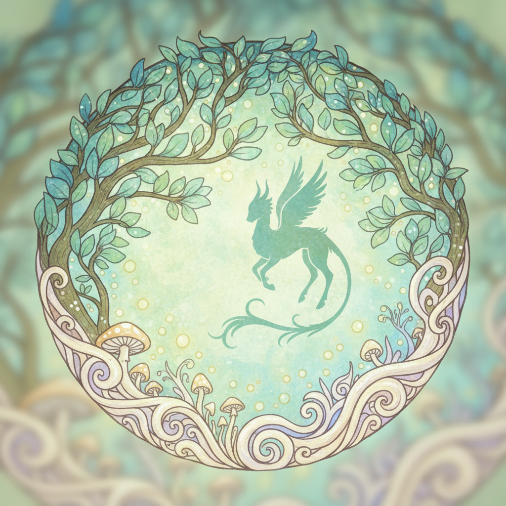 Ghibli-style decorative element for i 295.