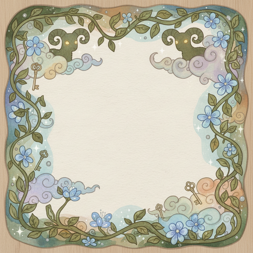 Ghibli-style decorative element for i 109.