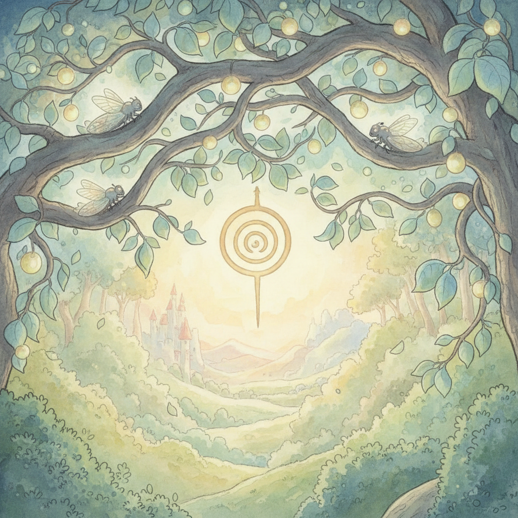 Ghibli-style decorative element for i 109.