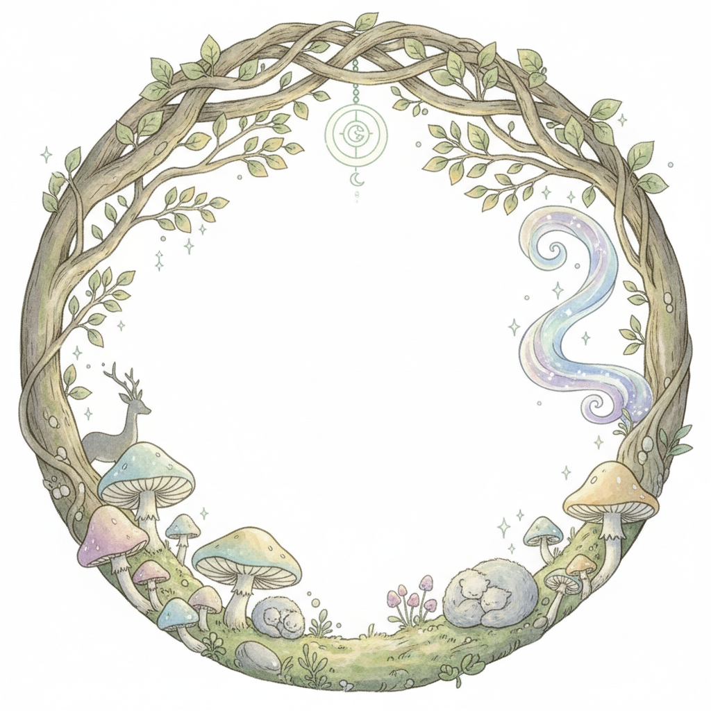 Ghibli-style decorative element for i 075.