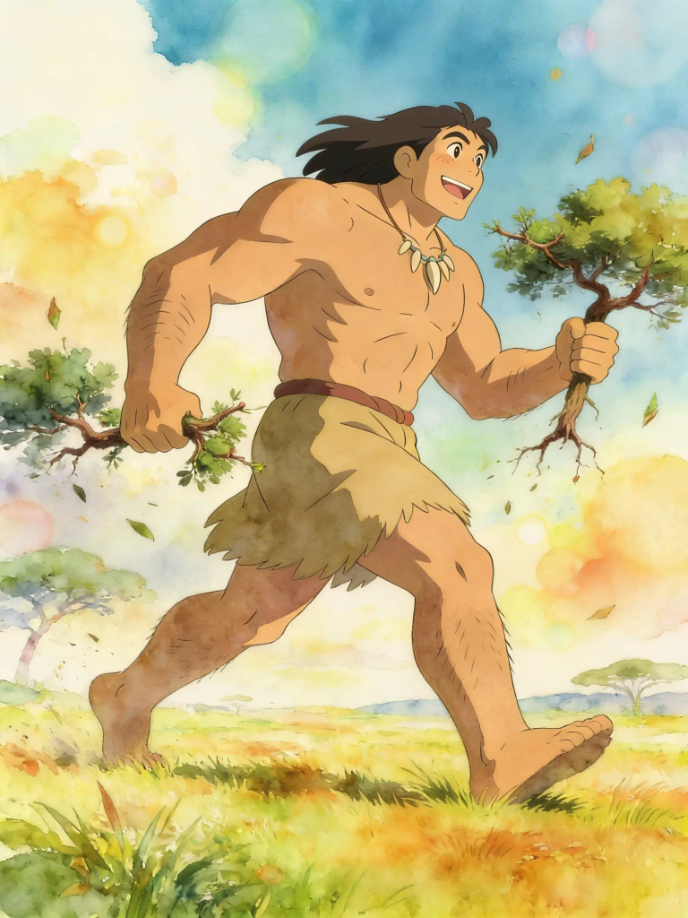 THE MAN WITH HIS LEG TIED UP