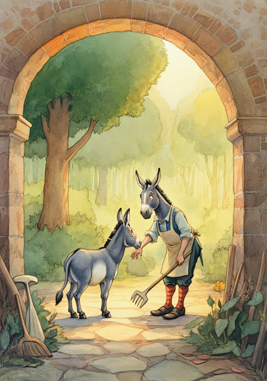 The Ass and His Masters