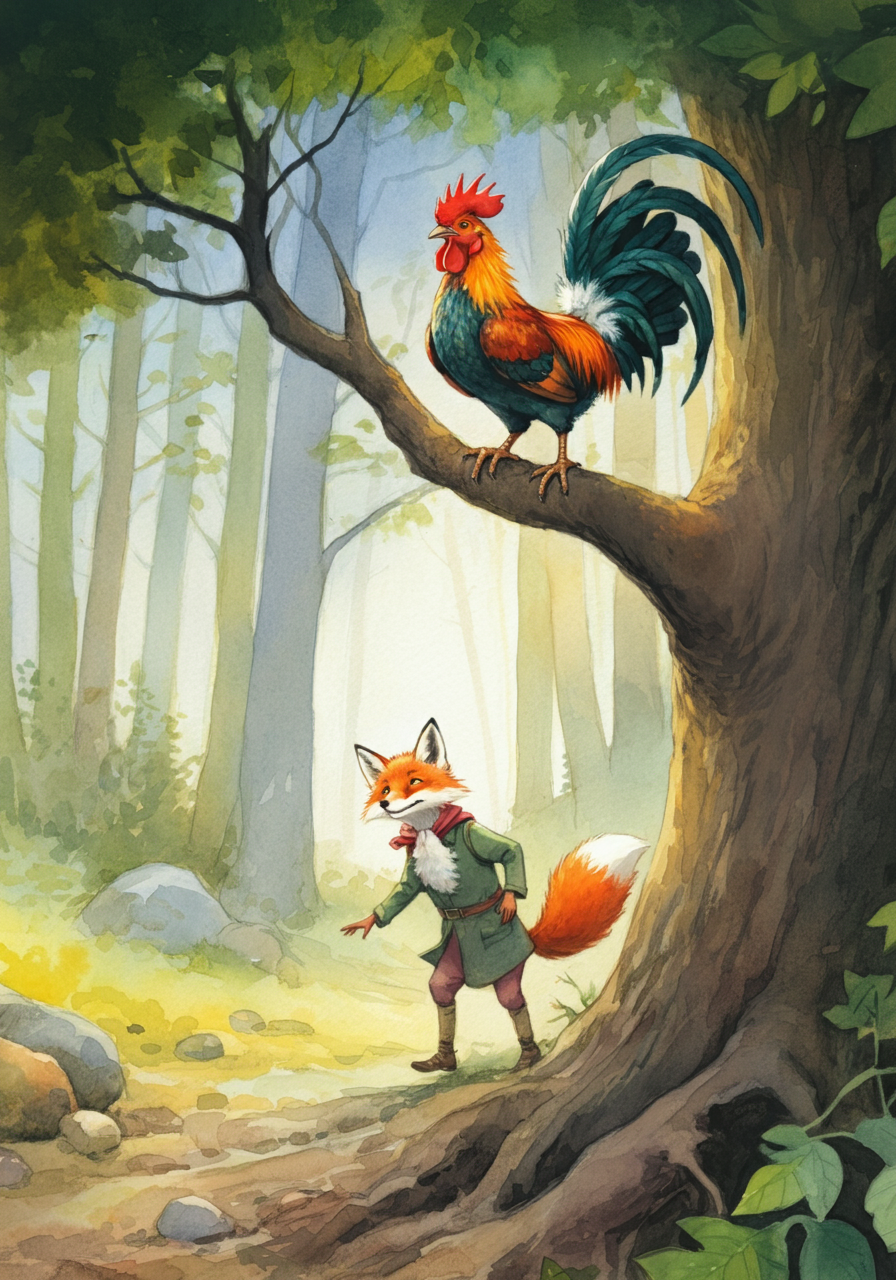 The Cock and the Fox