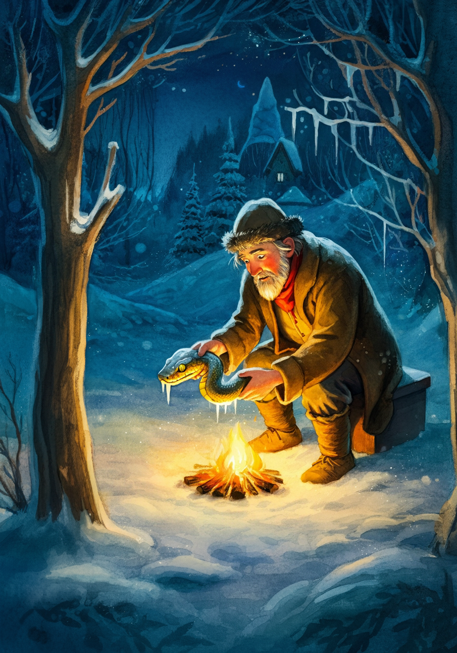 The Countryman and the Serpent