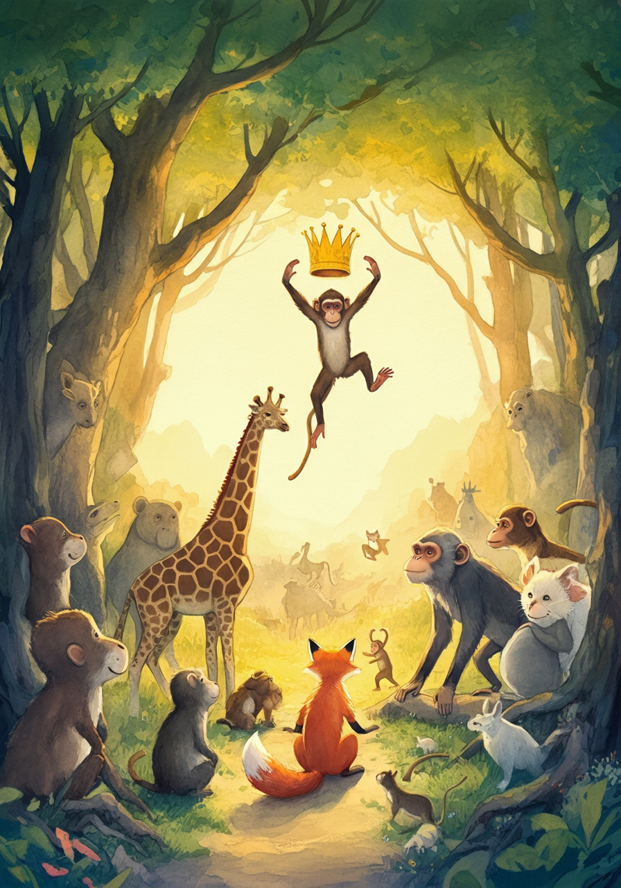 The Fox, the Monkey, and the Animals