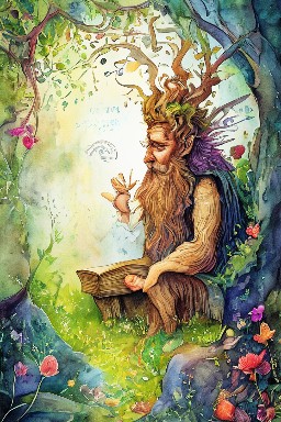 The Man and the Wooden God