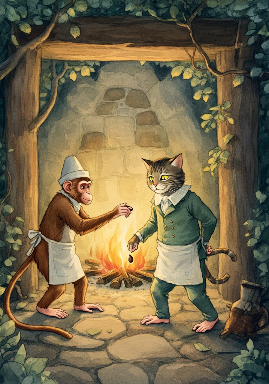 The Monkey and the Cat