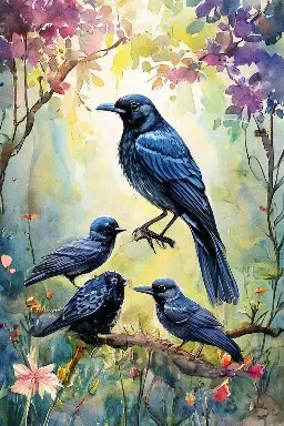 The Magpie and Her Brood