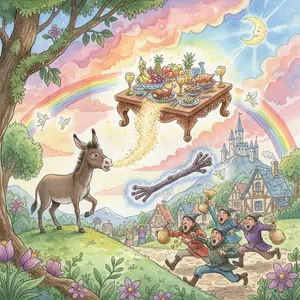 The Ass, The Table, and The Stick