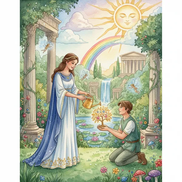 Cover: The Greek Princess and the Young Gardener