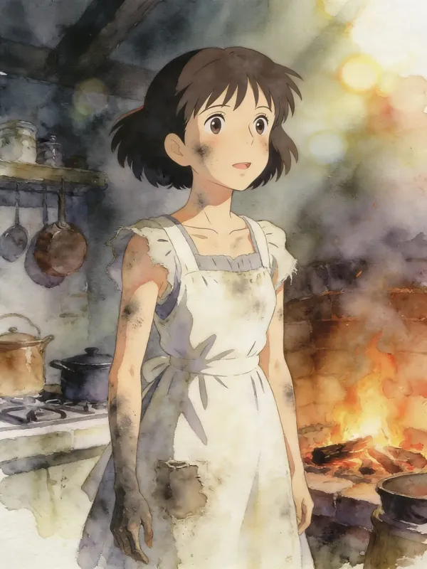 Cover: THE CINDER-MAID