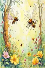 THE BEES, THE DRONES, and THE WASP