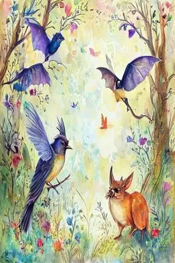 THE BIRDS, THE BEASTS, and THE BAT