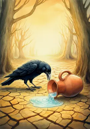 THE CROW and THE PITCHER