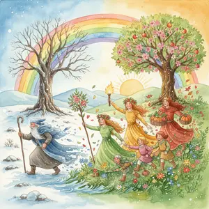 HOW OLD MAN WINTER WAS DRIVEN BACK