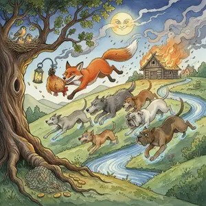 WHY DOGS CHASE FOXES