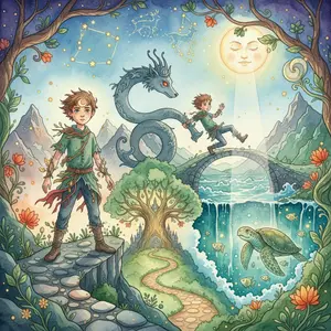 THE BOY WHO HAD a MOON on HIS FOREHEAD and a STAR on HIS CHIN