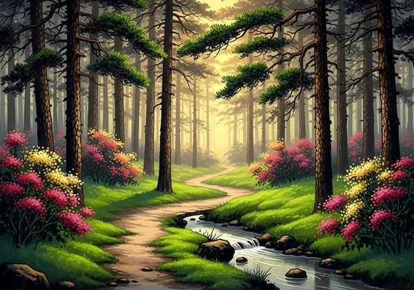 Pine Forest Pathway