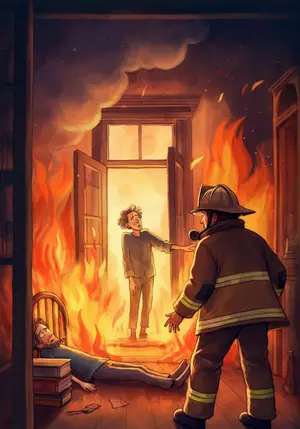 THE SICK MAN and THE FIREMAN