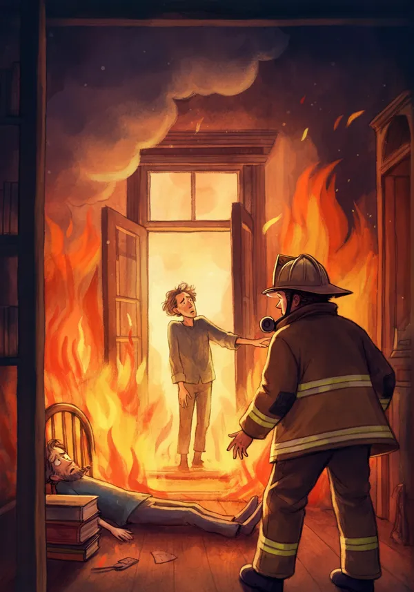 Cover: THE SICK MAN and THE FIREMAN