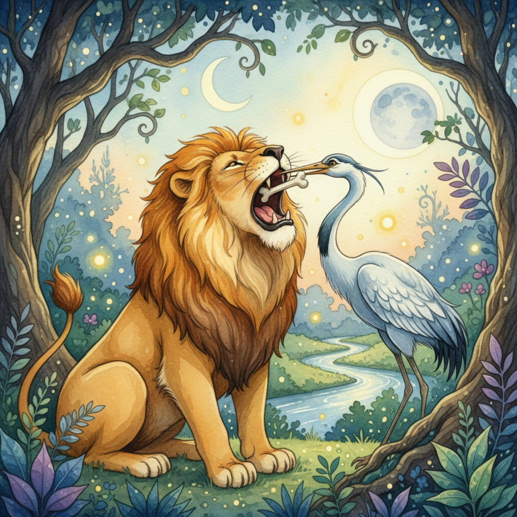 The Lion and the Crane