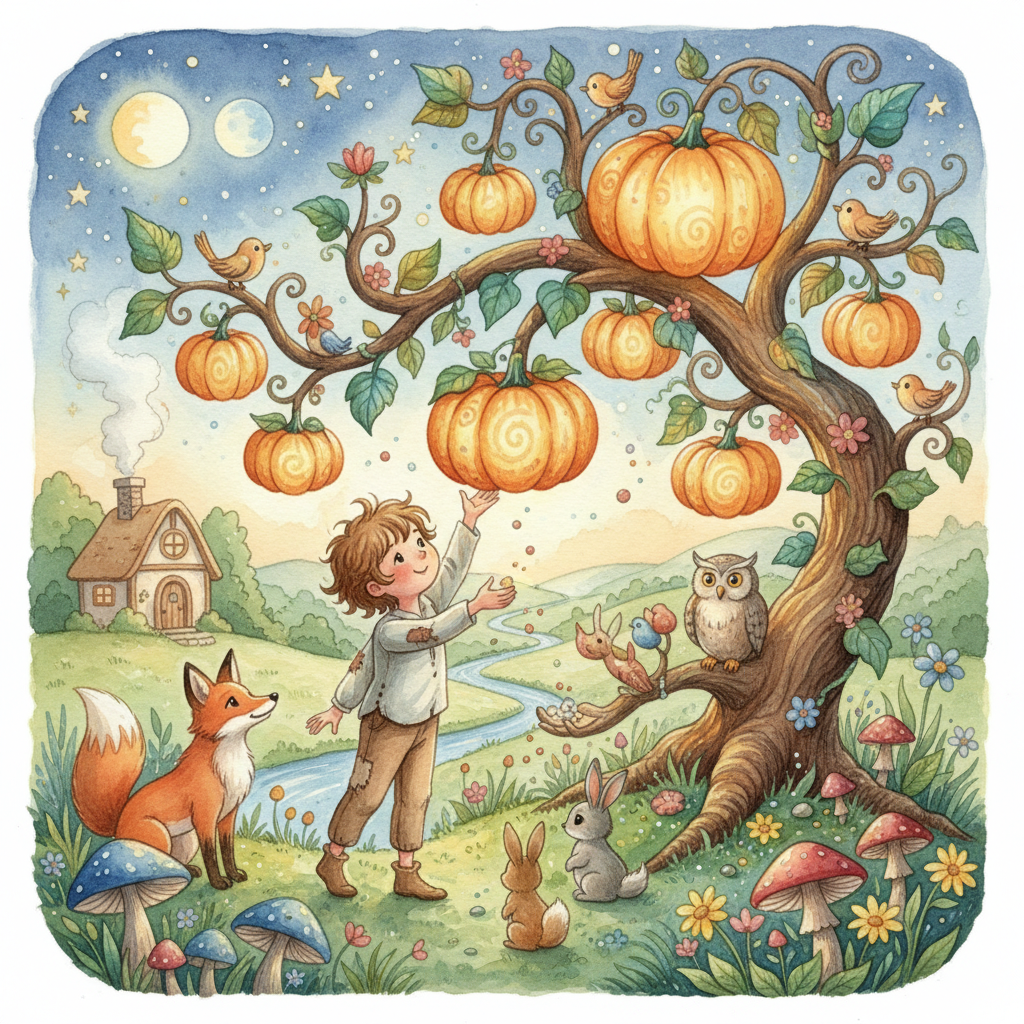 THE LITTLE CHILD and THE PUMPKIN TREE