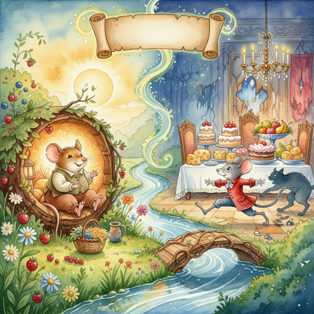 THE TOWN MOUSE and THE COUNTRY MOUSE