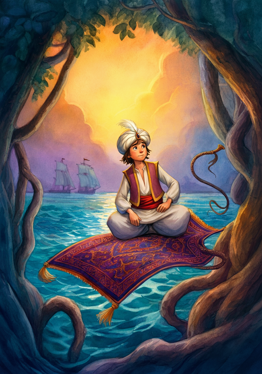 THE MAGIC TURBAN, THE MAGIC WHIP, and THE MAGIC CARPET