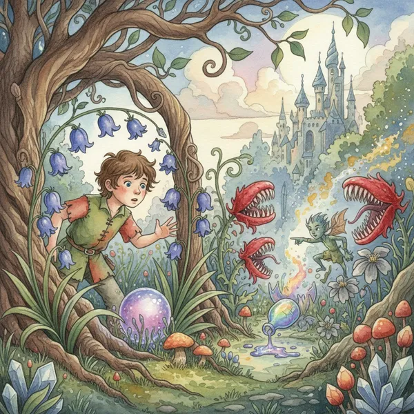 Cover: LITTLE TOM'S ADVENTURES in the GARDEN