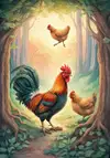 THE COCK AND HIS THREE HENS