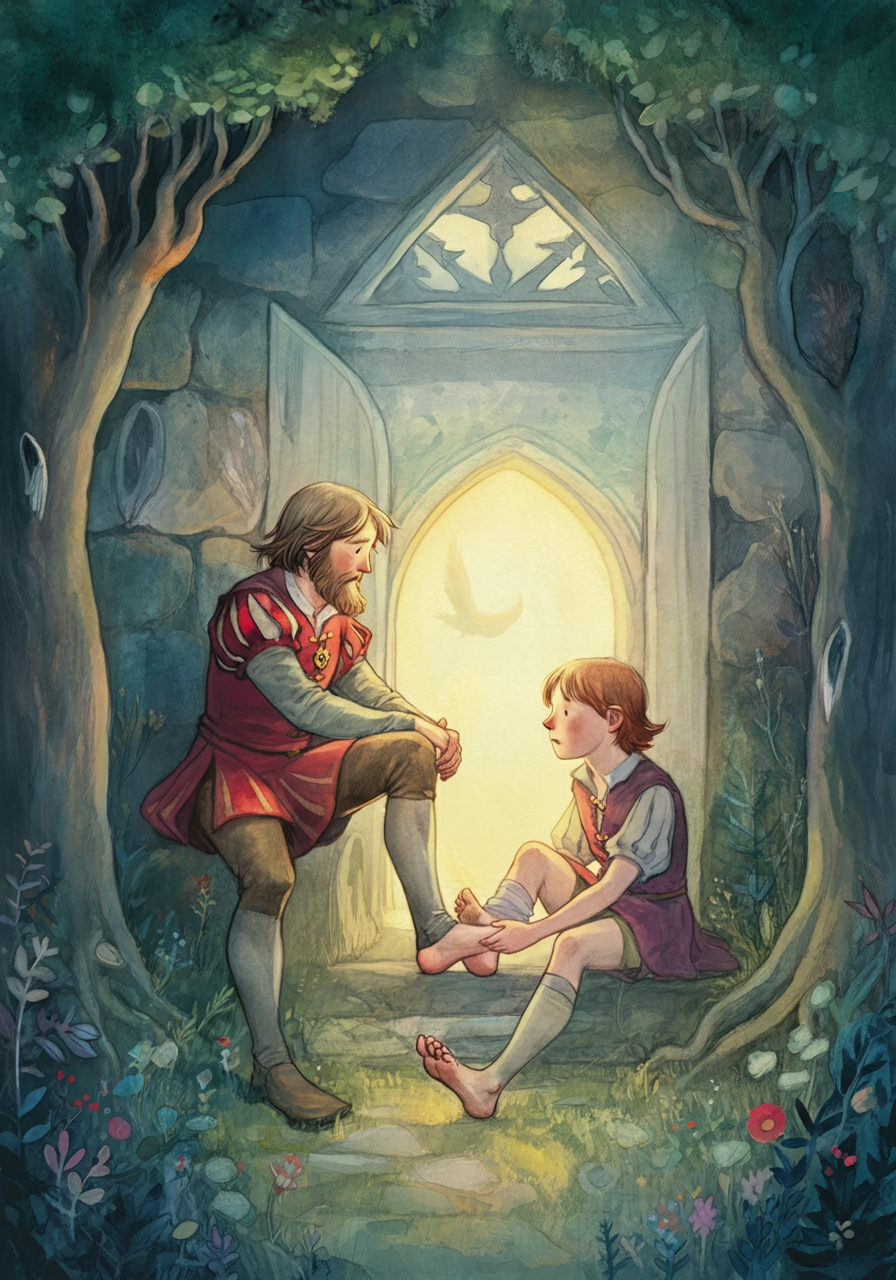 THE KING'S FOOT HOLDER