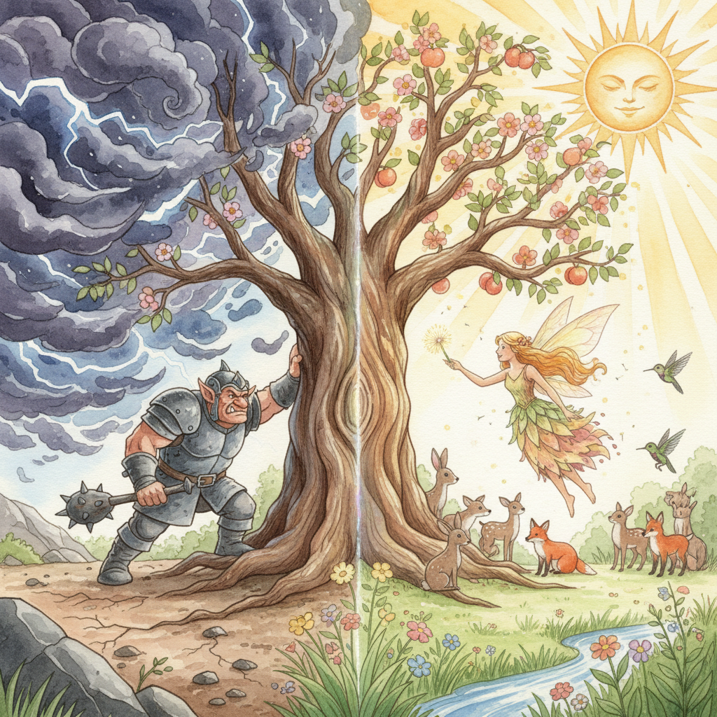 MYRSKY JA PÄIVÄNPAISTE