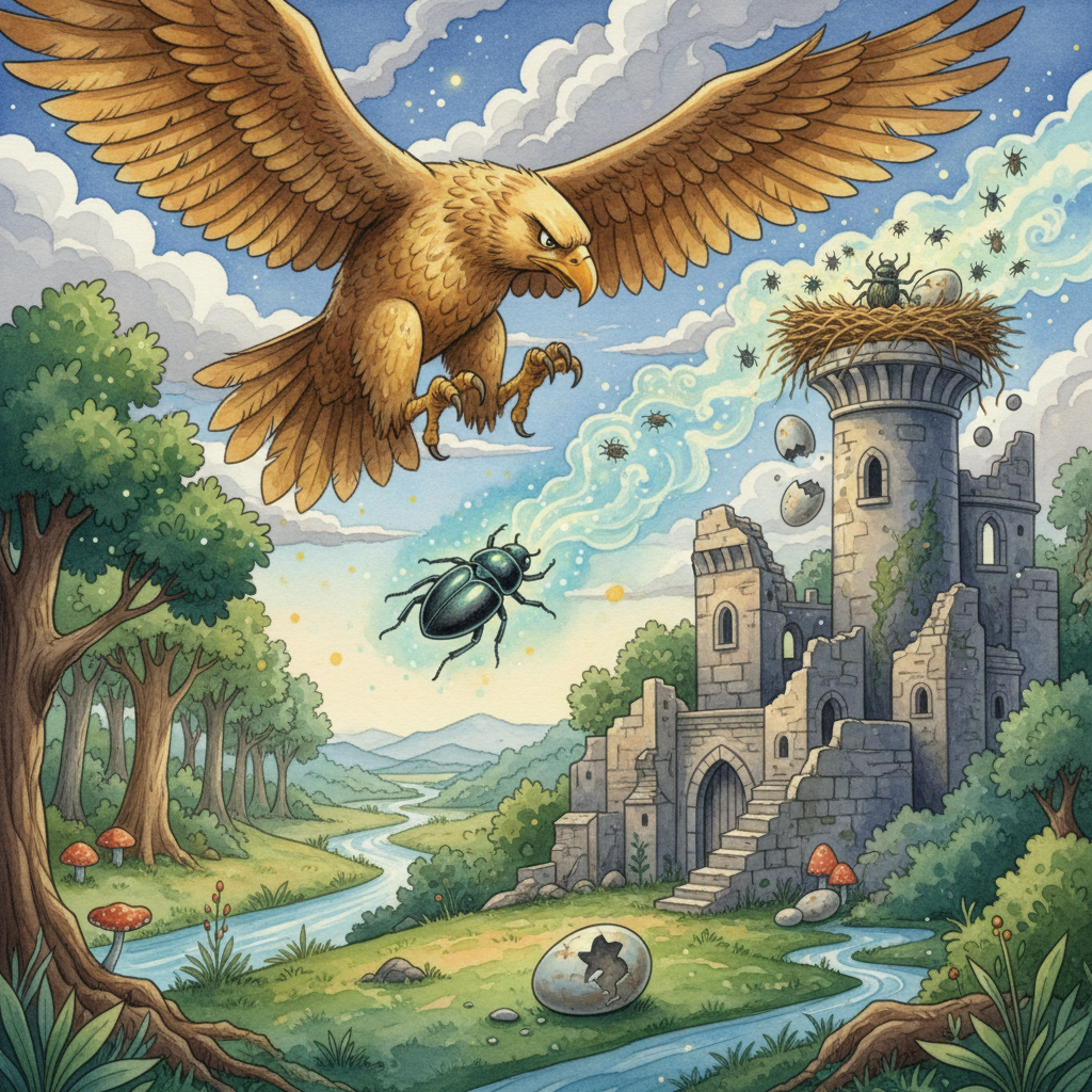 L’AIGLE ET L’ESCARBOT