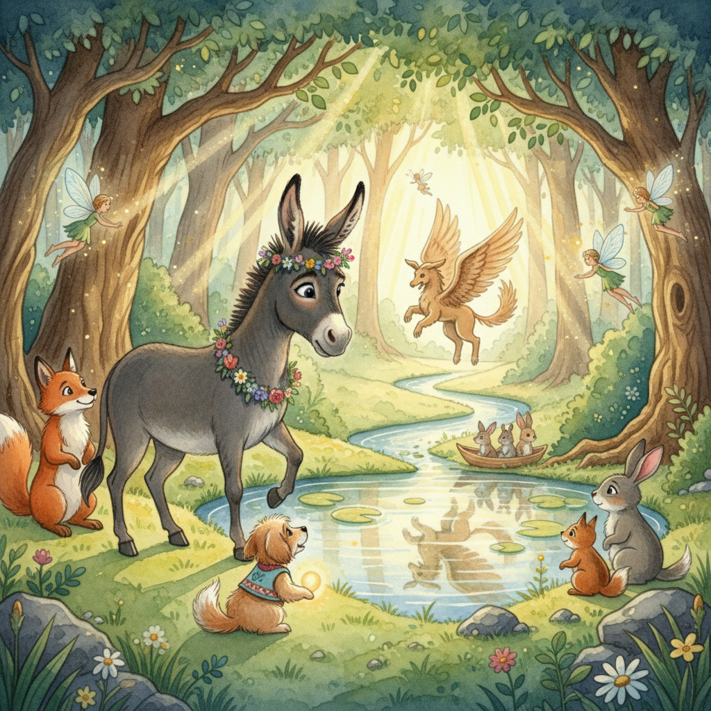 L’ANE ET LE PETIT CHIEN