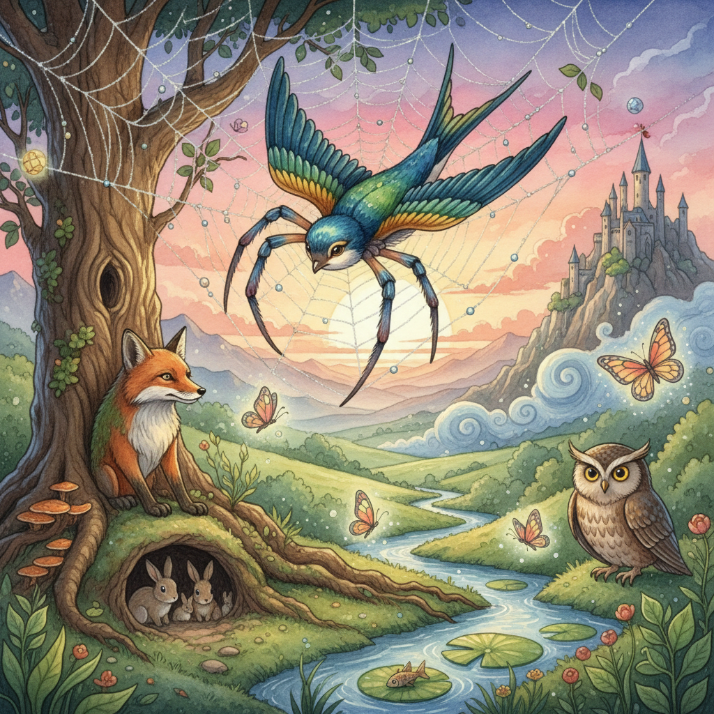 L’ARAIGNÉE ET L’HIRONDELLE