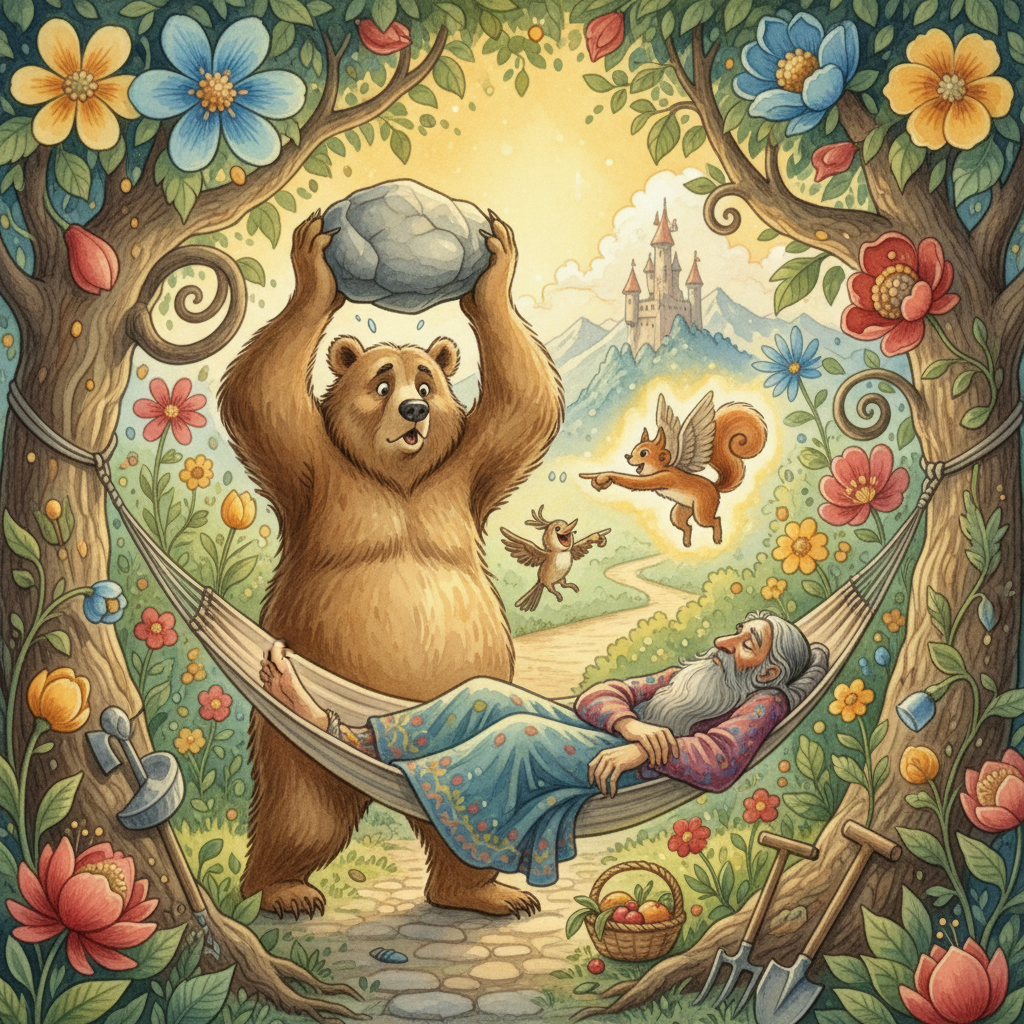 L’OURS ET L’AMATEUR DES JARDINS