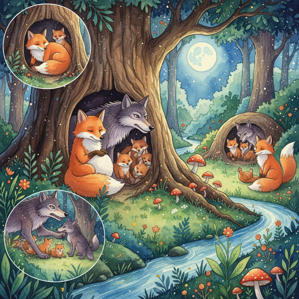 LA LICE ET SA COMPAGNE