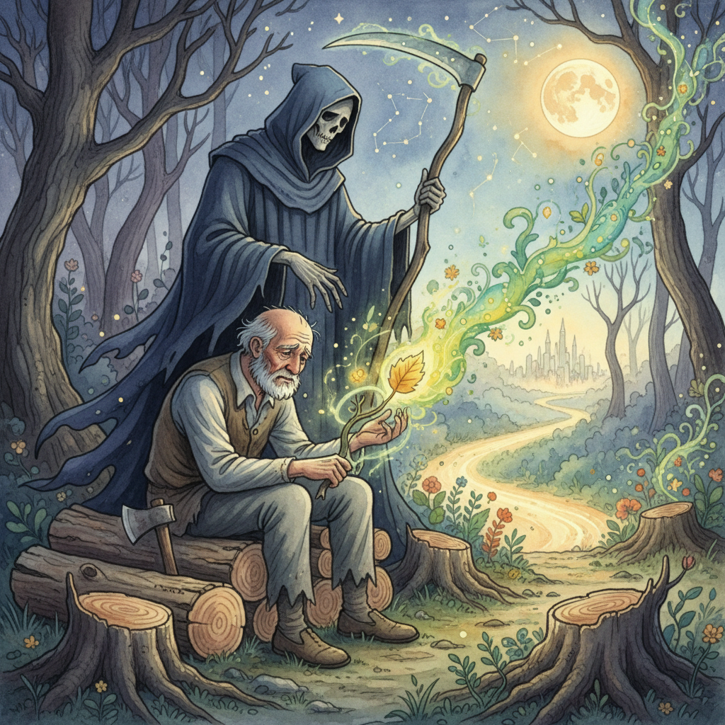 LA MORT ET LE BUCHERON