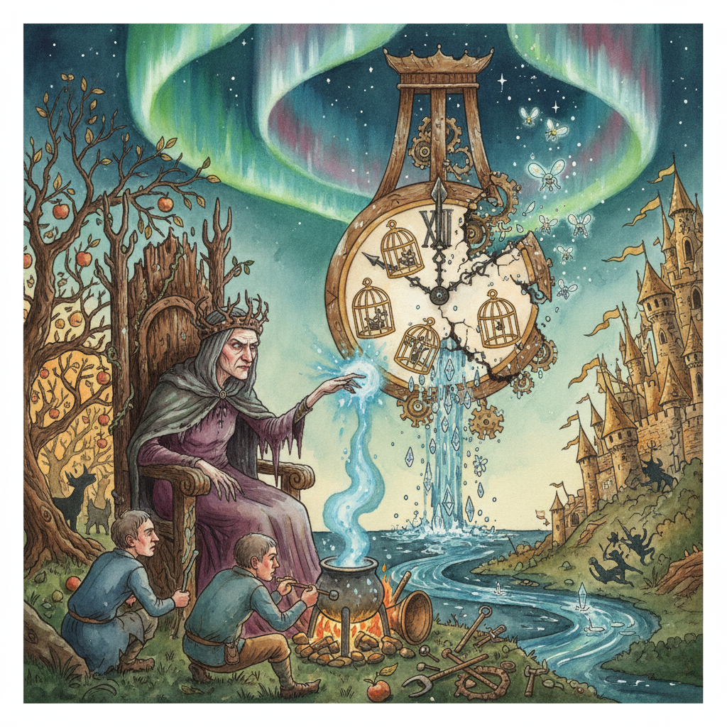 LA VIEILLE ET LES DEUX SERVANTES