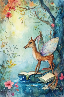 LE CERF SE VOYANT DANS L’EAU