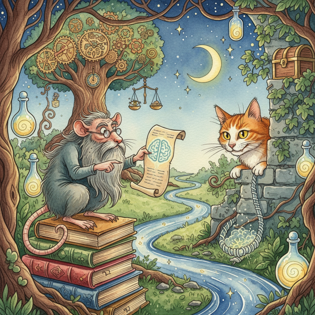 LE CHAT ET LE VIEUX RAT