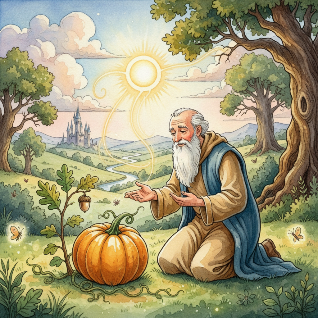 LE GLAND ET LA CITROUILLE