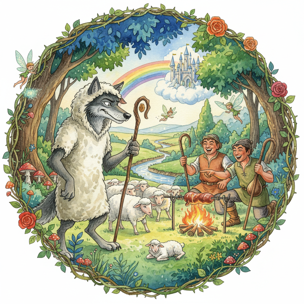 LE LOUP ET LES BERGERS